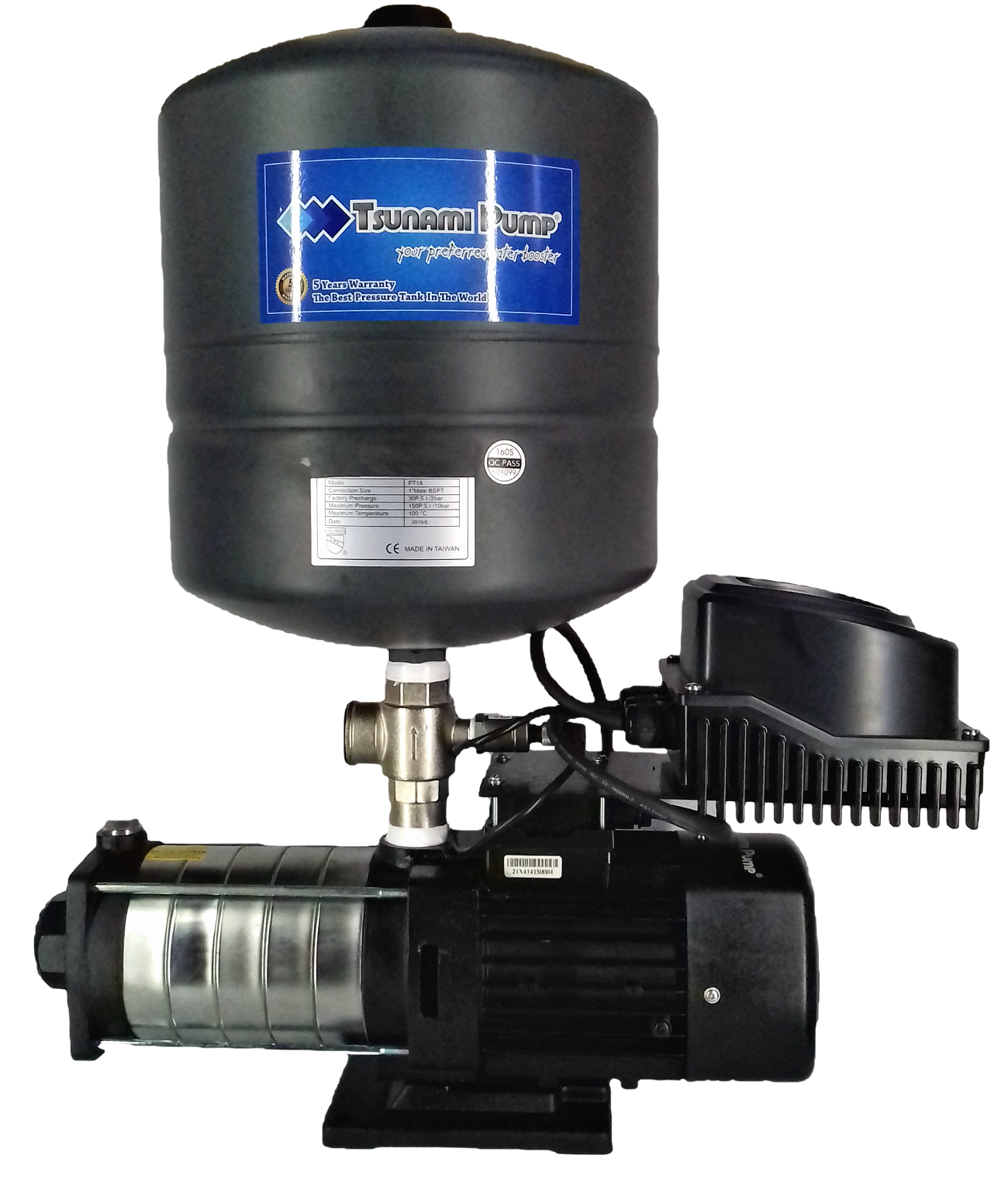 CMH460TEQ(PT) Home Water Pump with Inverter and Tank (1.5HP)